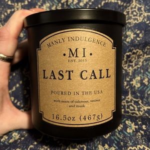 Manly Indulgence Candle “Last Call”
